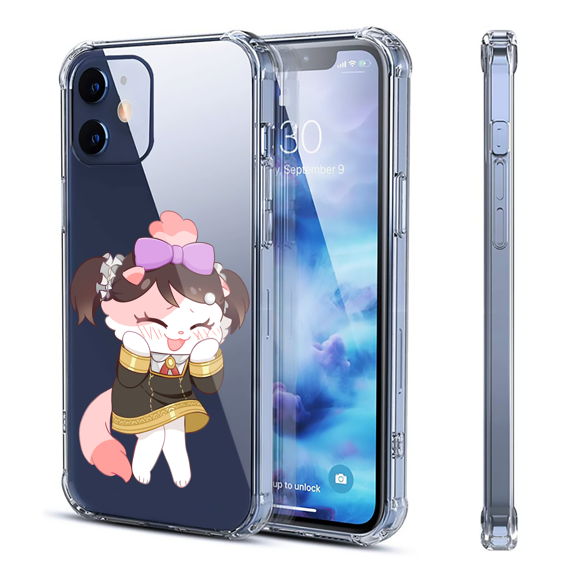 （画像用） SPY×FAMILY间谍家家酒 【iPhone 12シリーズ対応】透明スマホケース（クリアソフトケース）